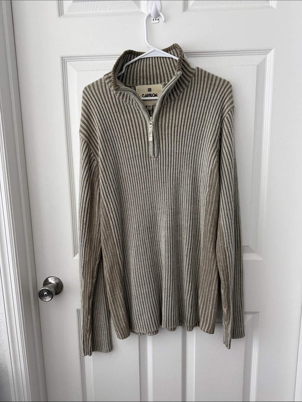 Men’s Ribbed Quarter-Zip Sweater